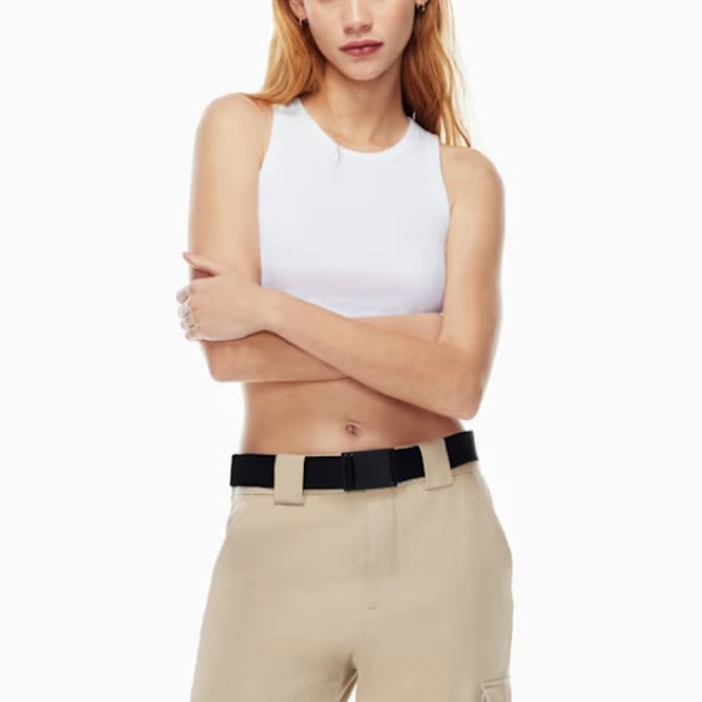 Aritzia TNA Ribbed Cropped Racer Tank - Picture 2 of 8